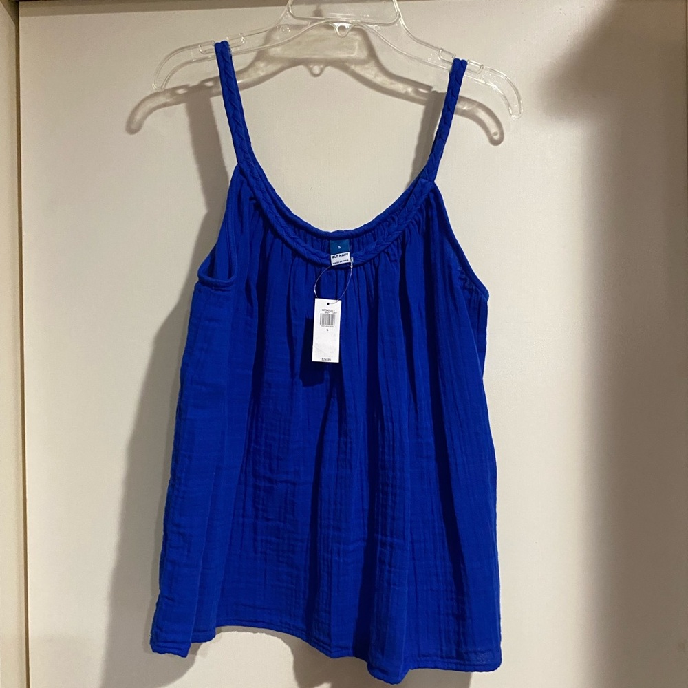 Women's Blue Sleeveless Top NWT small